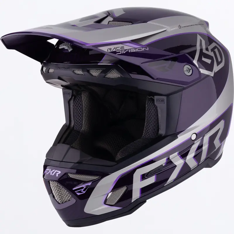 6D ATR-3 FIM HELMET 26-GREY/PURPLE