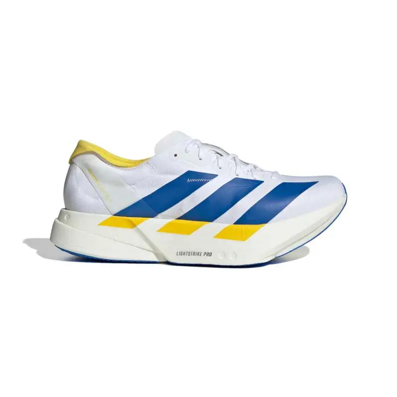 Adidas Adizero Adios Pro 4 Blanco Azul Amarillo