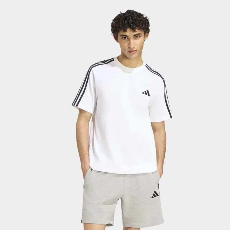 adidas Camiseta Essentials 3-Stripes Single Jersey Left Chest Branded