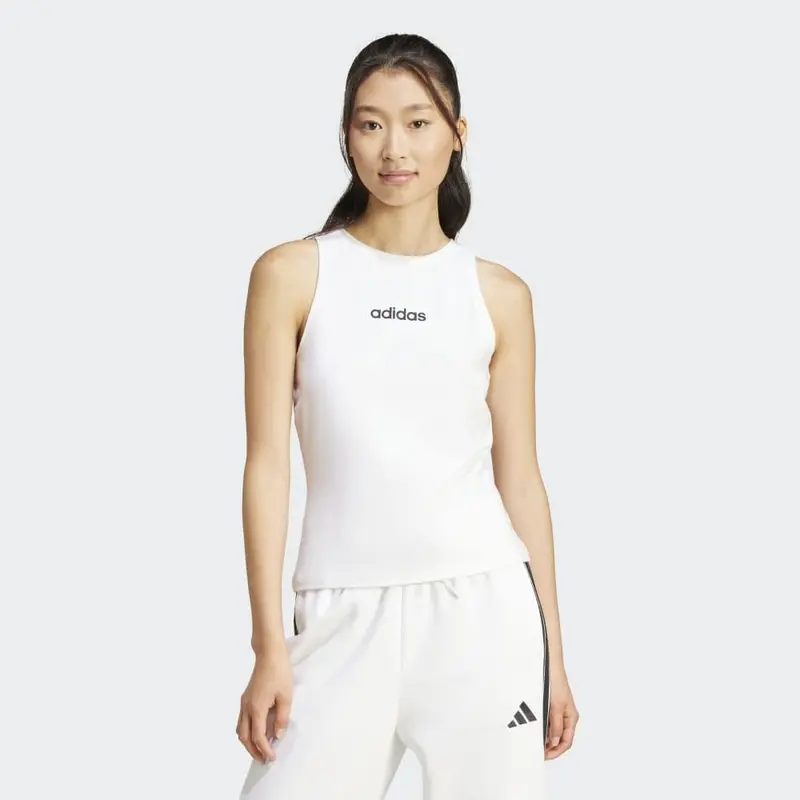 adidas Camiseta Sin Mangas Essentials Linear Slim Cotton