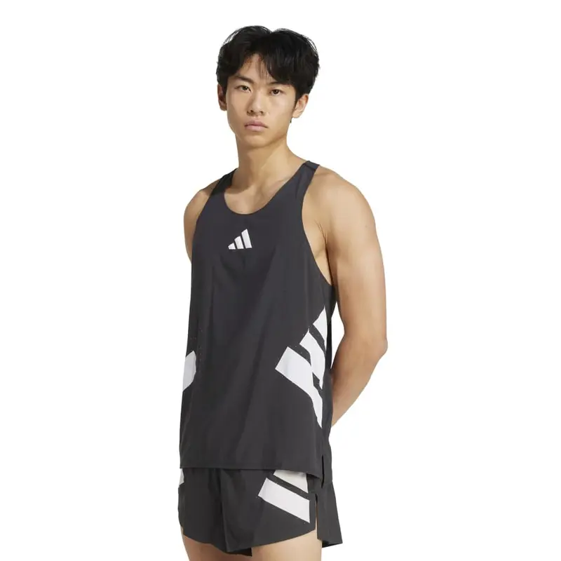 Adidas camiseta tirantes Adizero Road to Records Negro