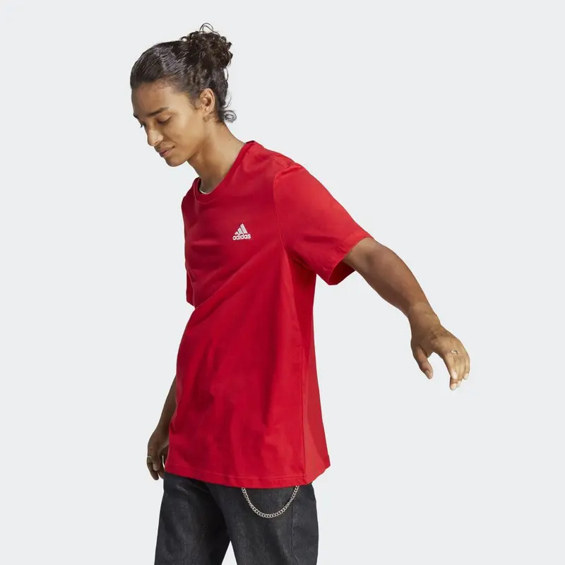 adidas Essentials Single Jersey Embroidered Small Logo
