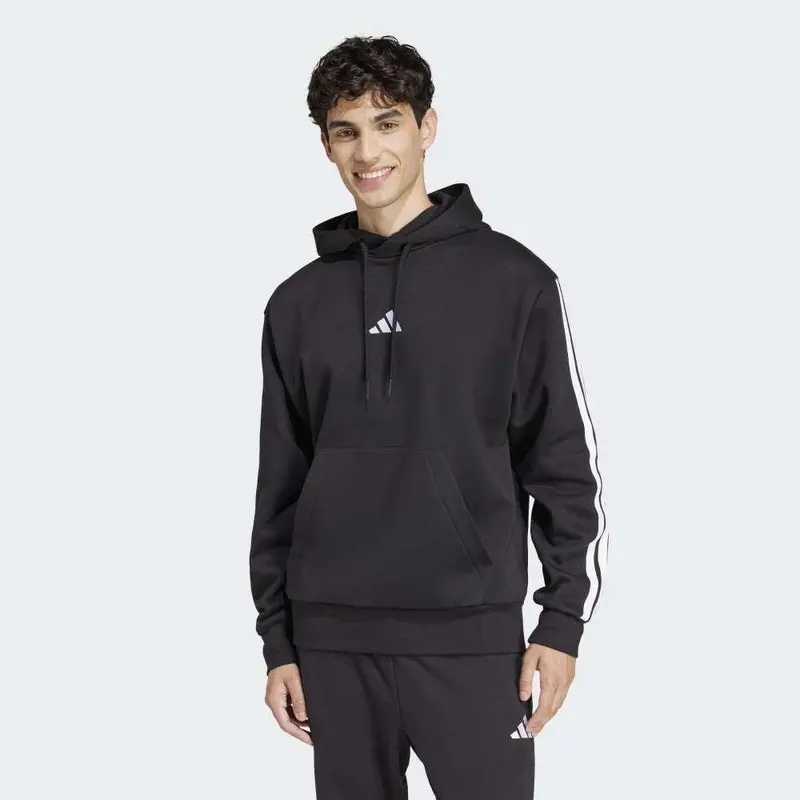 adidas Sudadera Con Capucha Essentials Fleece 3 Bandas