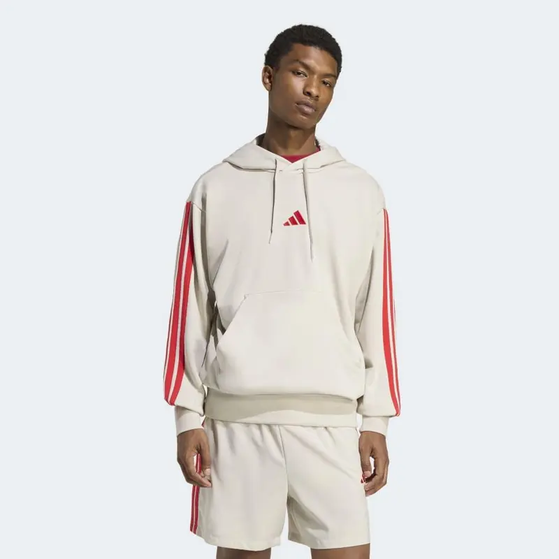 adidas Sudadera Con Capucha Essentials French Terry 3 Bandas