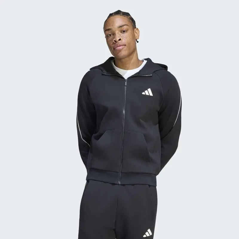 adidas Sudadera Con Capucha Y Cierre De Cremallera Stadium Small Logo