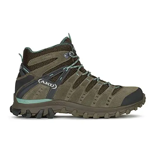 AKU ALTERRA Lite Mid GTX W'S Botas Senderismo, Mujer, Mud/Green, 41 EU