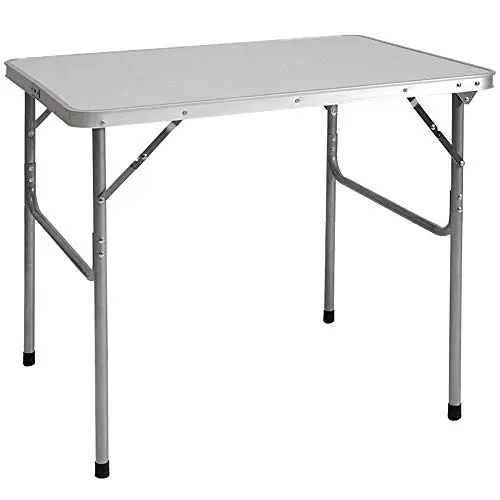 AMANKA - Mesa maleta para Acampada de Acero 3Kg 80x60x70cm