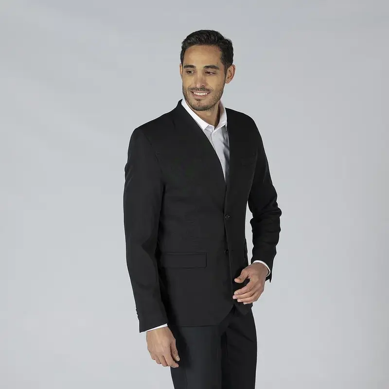 Americana Hombre 2 Botones Cuello Chimenea Slim Fit TRIVIAL