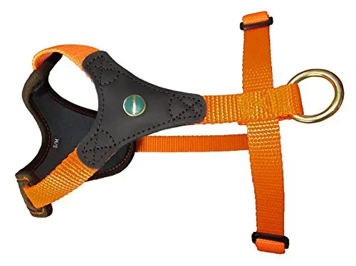 arnés para perros de rastro Follow Start, negro-naranja, talla S-M