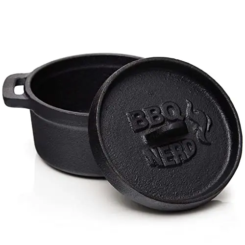 BBQ-Nerd© Mini horno holandés | Pequeña olla de hierro fundido