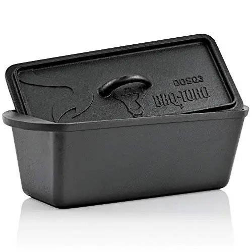 BBQ-Toro Horno holandés para Hornear Pan | 3 Litros Curado |  Dutch Oven