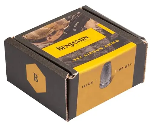 Benjamin Pellets de Punta Plana Calibre 357 de Grano 147 B357147 (100 Unidades)