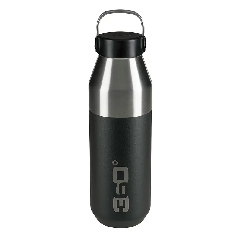 Bidón Aislado 360º Boca Estrecha 750ml negro