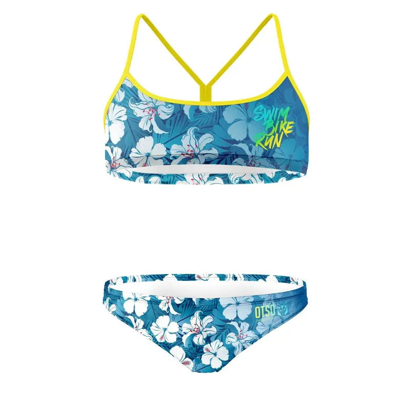 Bikini - Swim Bike Run Flower