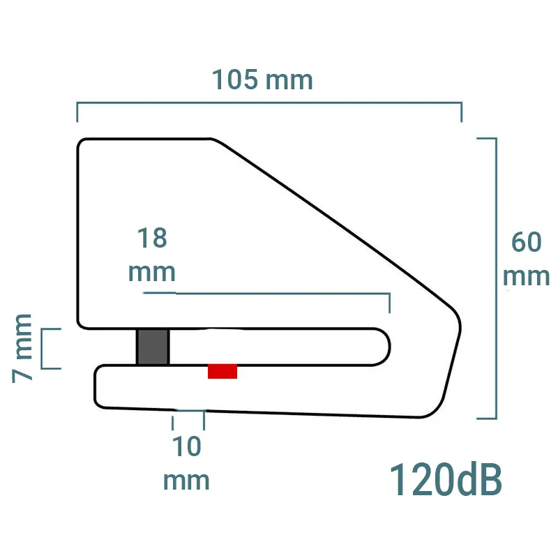 BLOQUEO DISCO XENA XX15 ACERO INOXIDABLE 14MM