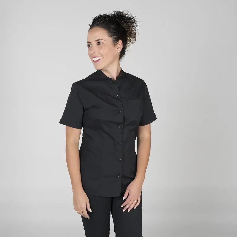 Blusa Mujer con Cuello Mao