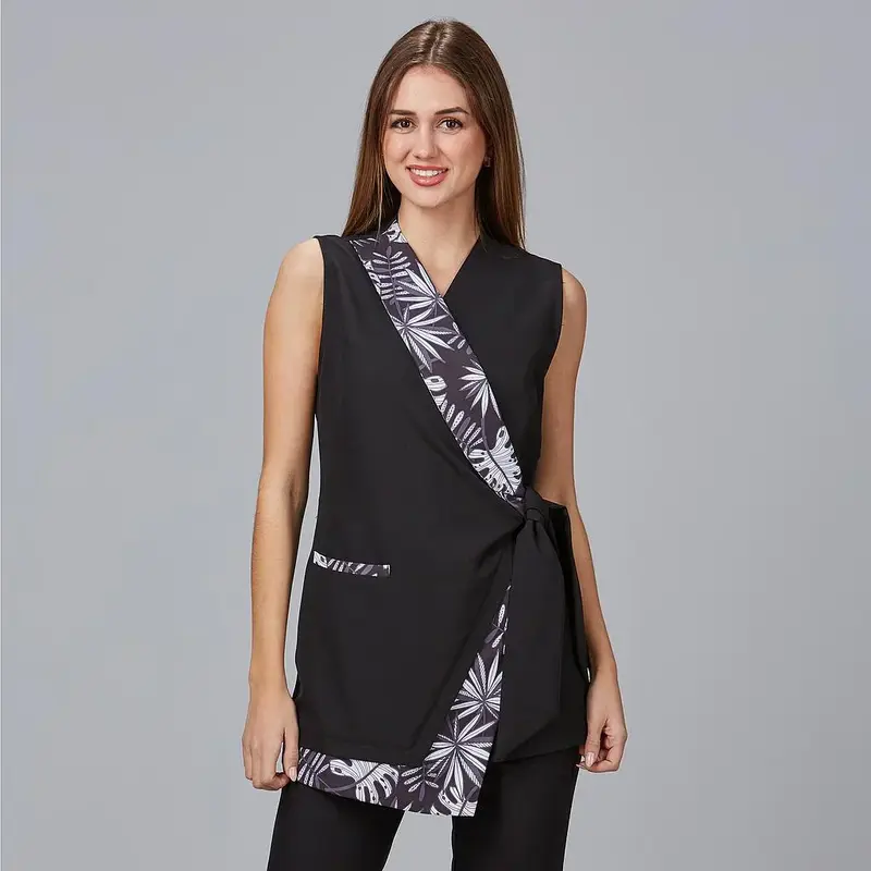 BLUSA MUJER CUELLO SMOKING FICUS