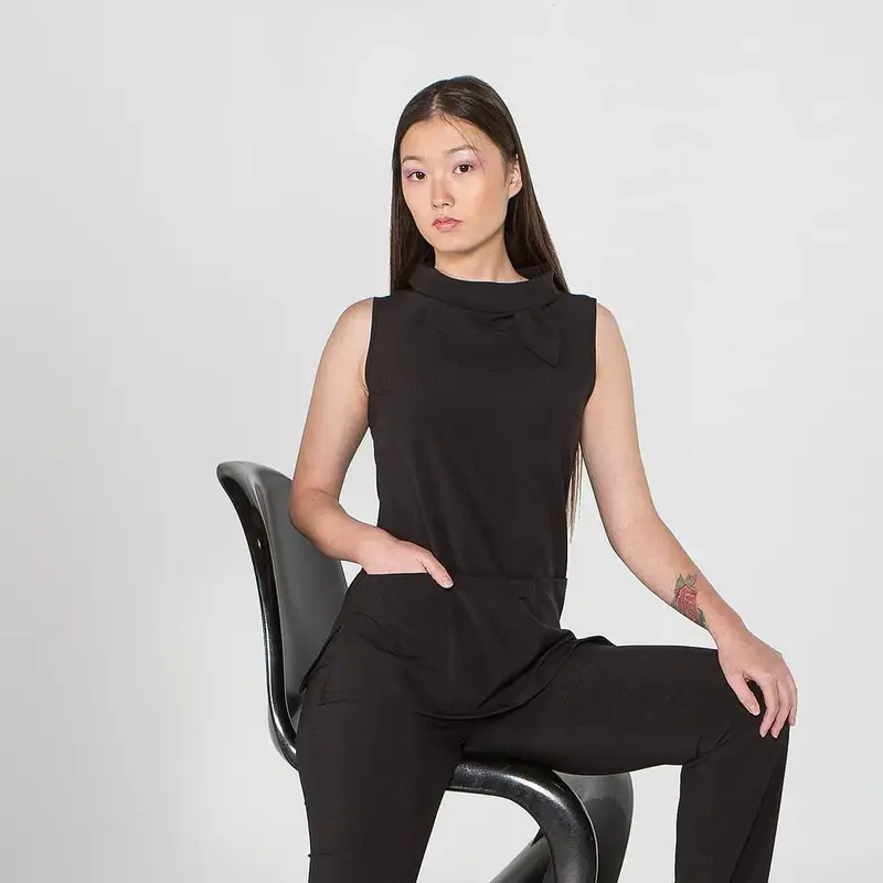 BLUSA MUJER CUELLO VUELTO