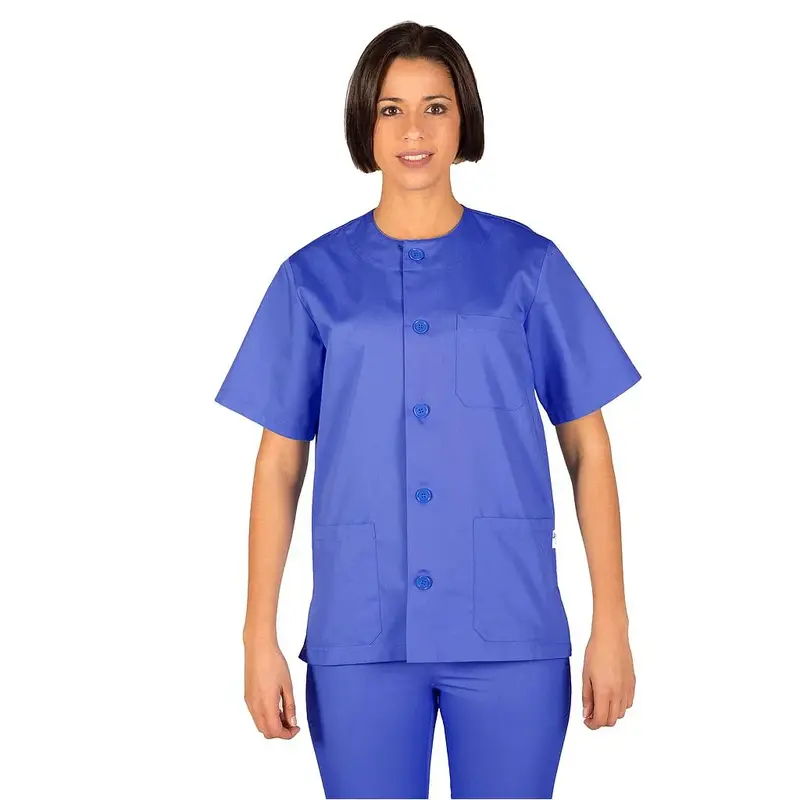 Blusa Sanitario Unisex Abotonada – Cómoda y Colorida