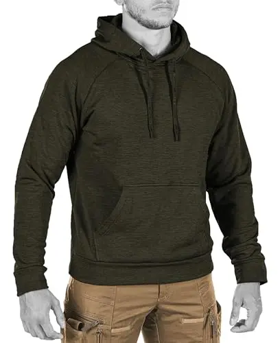 BLUZA UF PRO HAWK RAIDER FUNCTIONAL HOODIE - MARRÓN OSCURO