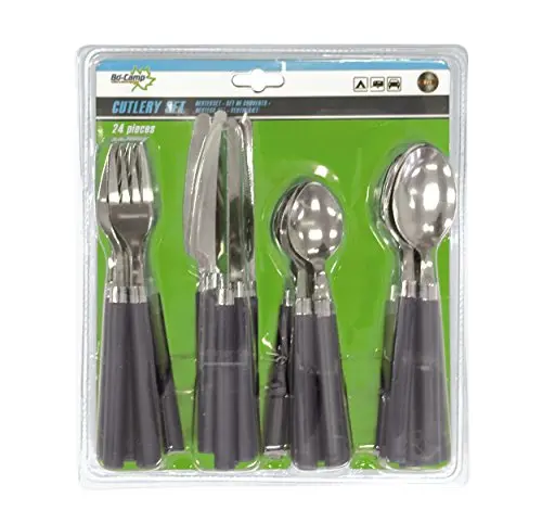 Bo-Camp Cutlery Set 2 - Set de Cubiertos, 24 Piezas