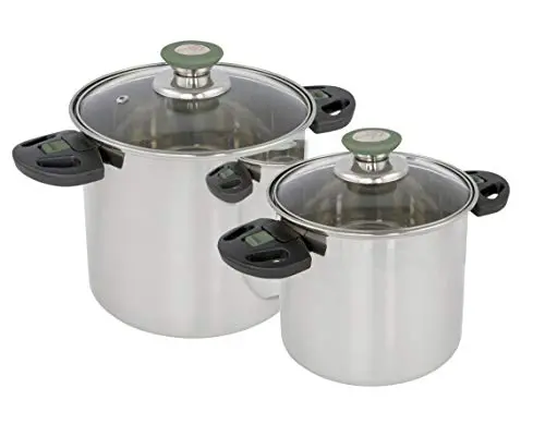 Bo-Camp - Set Cacerolas Elegance 2 Acero Inoxidable