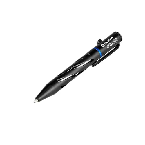 Bolígrafo Olight O'Pen Mini, Ligero con diseño de hilo hueco, Aleación de aluminio (Negro)