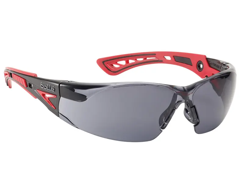 Bollé Rush+ Smoke - Gafas de Protección Táctica con Lentes Ahumadas