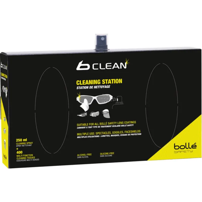 Bollé Safety B410 b Clean - Estación de Limpieza para Gafas de Seguridad