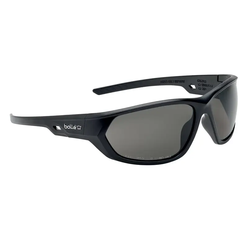 Bollé Safety KOMET Gafas de Seguridad PC Ahumado Antirrayaduras y Antivaho PLATINUM Lite