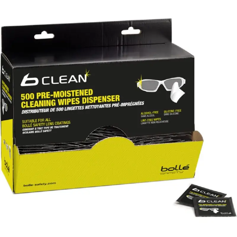 BOLLE Toallitas de Limpieza para Gafas - Paquete de 500