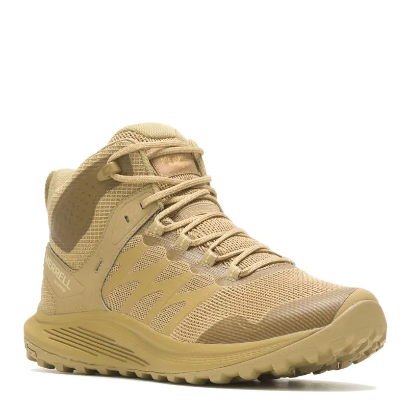 Botas Merrell Nova 3 Mid Tactical Waterproof Dark Coyote - Calzado Táctico Impermeable