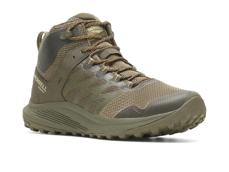 Botas Merrell Nova 3 Mid Tactical Waterproof Dark Olive - Calzado Táctico Impermeable