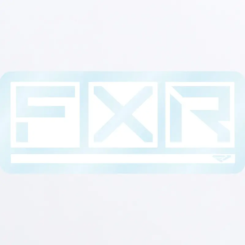 BOX STICKER - 10" 23-WHITE/CLEAR