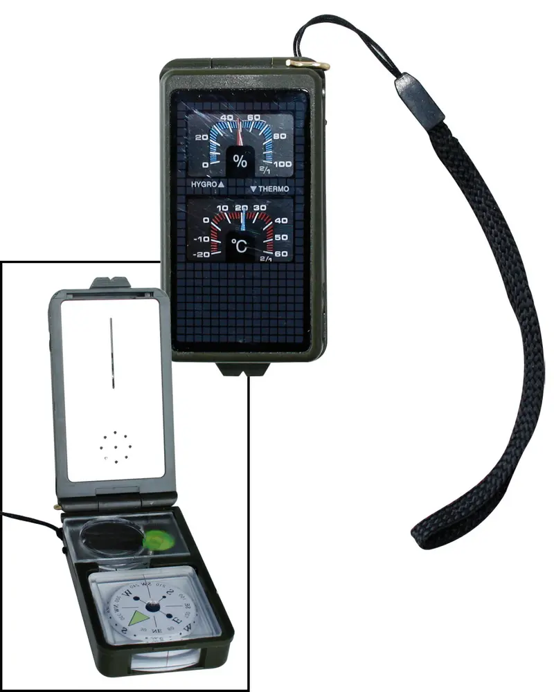 Brújula Multifunción Mil-Tec 10 Elementos Supervivencia Orientación Profesional