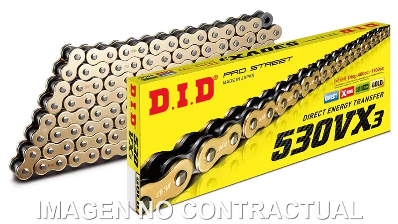 CADENA DID 530 VX3 (G&B) x 124 R