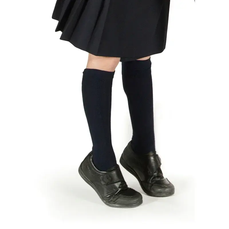 Calcetín Colegial Liso Alto