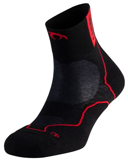 Calcetines Lurbel Bmax Desafío Three Negro Rojo NUEVO