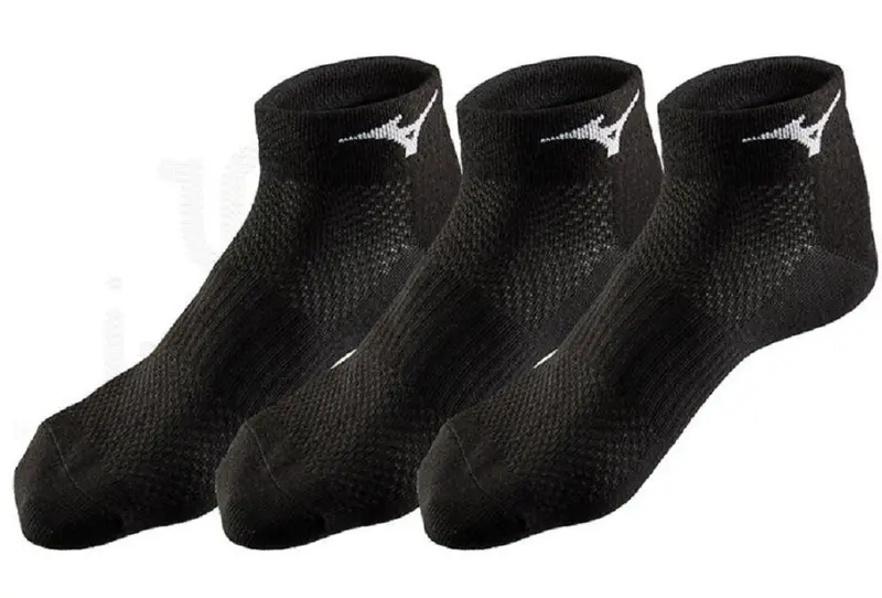 Calcetines Mizuno Drylite Training Mid (3 pares) Negro
