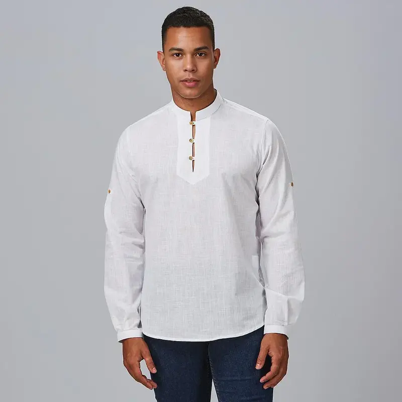 CAMISA HOMBRE DANTE SLIM FIT FALSO LINO
