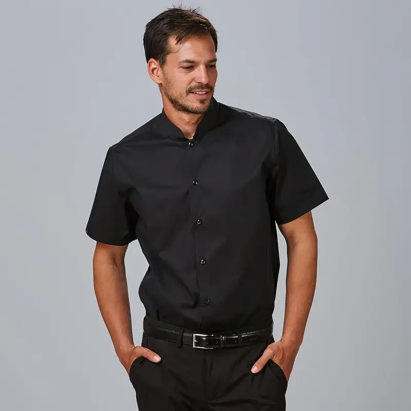 CAMISA HOMBRE M/C C/MAO SLIM FIT ELASTAN "RED LINE"