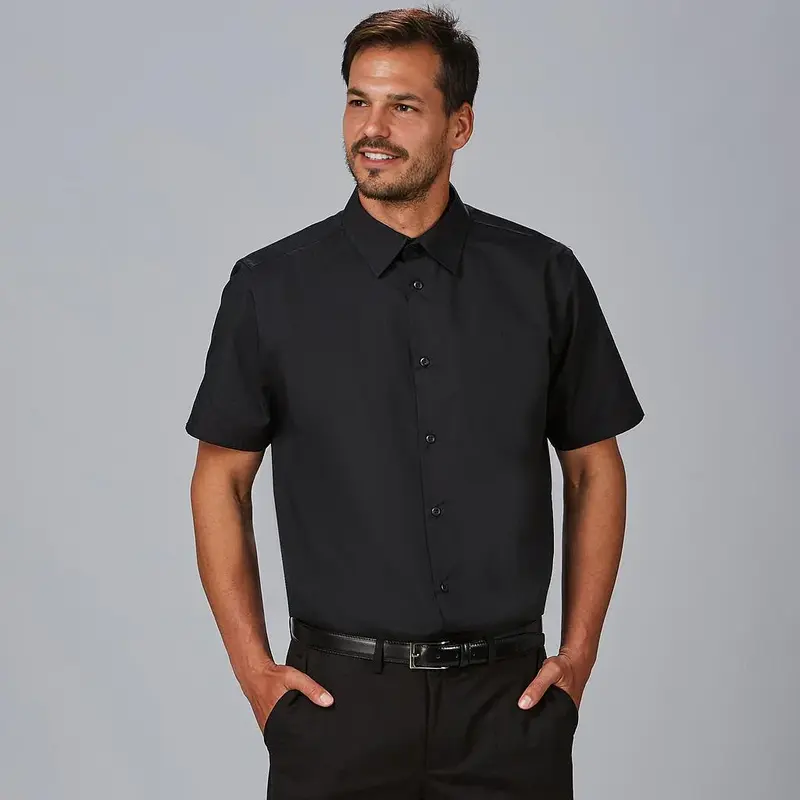 CAMISA HOMBRE M/C SLIM FIT ELASTAN "RED LINE"