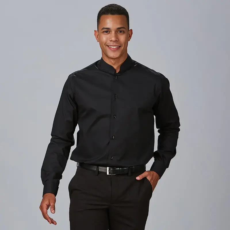 CAMISA HOMBRE M/L C/MAO SLIM FIT ELASTAN "RED LINE"