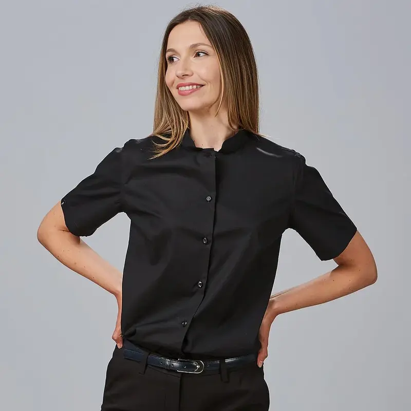 CAMISA MUJER M/C C/MAO POP. "RED LINE"