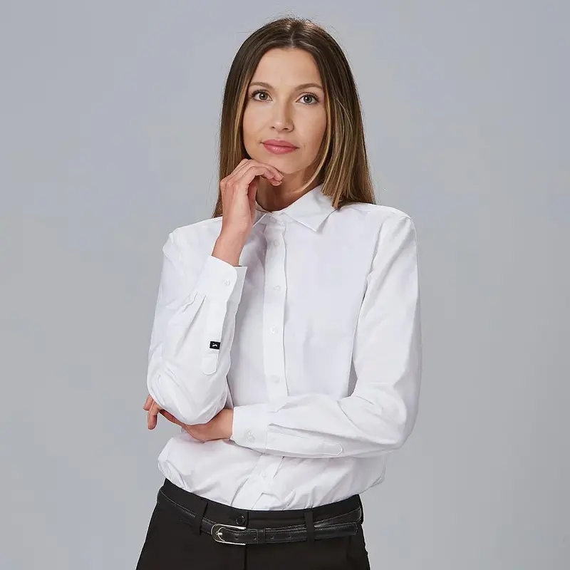 CAMISA MUJER M/L OXFORD "RED LINE"