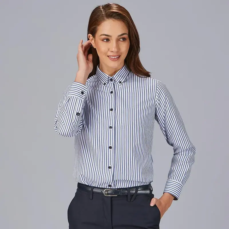 CAMISA MUJER RAYAS BICOLOR SIMONETTA