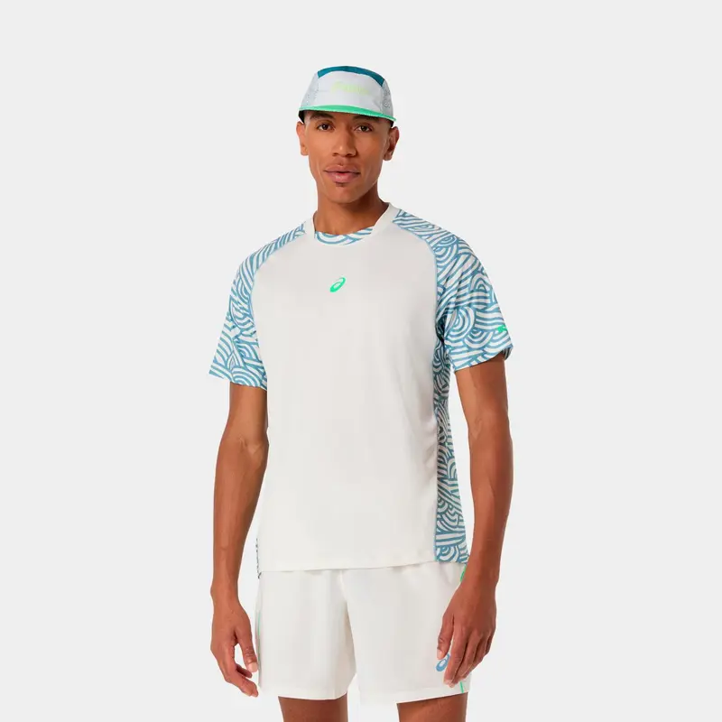 Camiseta Asics Padel Court All Over Print Ss Top Hombre