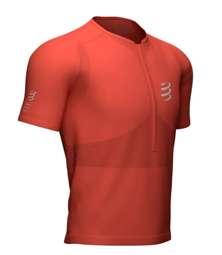 Camiseta Compressport Trail Half-Zip Fitted SS