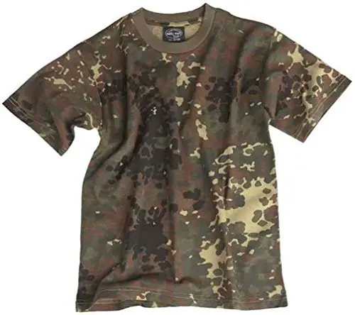 Camiseta Infantil Camuflaje Mil-Tec Talla M - Diseño Militar Auténtico