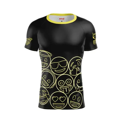 Camiseta manga corta hombre - Emoji Neon Faces